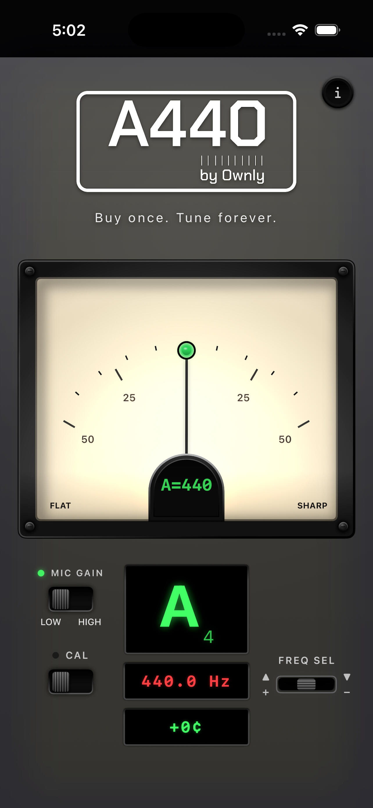 A440 Guitar Tuner By Ownly Labs